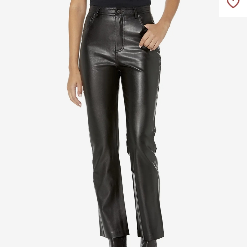 Faux leather Steve Madden straight leg pants